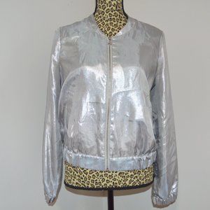 Express Silver Metallic Light Jacket